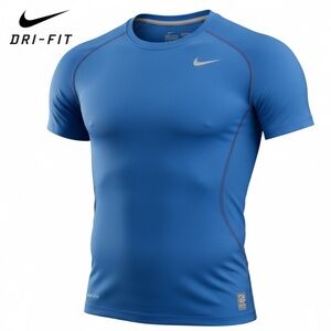 Nike Youth Pro Combat Dri-Fit Fitted Short Sleeve T Shirt | Size Boy's L